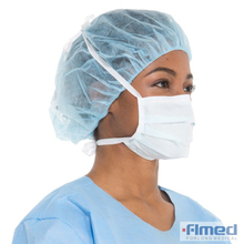 Хирургические 3-слойные одноразовые маски для лица с завязкой